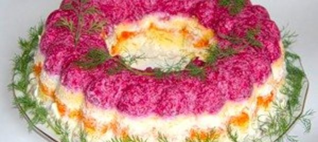 Селёдка под шубой (вариант оформления)