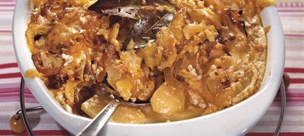 Картофельно-луковая запеканка