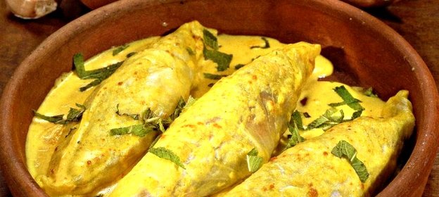 Вегетарианские голубцы с карри