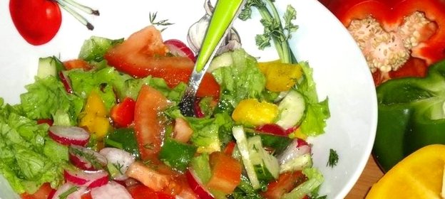 Овощной салат на скорую руку
