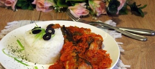 Запеченный хек под маринадом