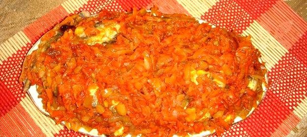 Салака под маринадом