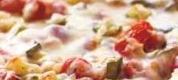 Пицца с жареными овощами