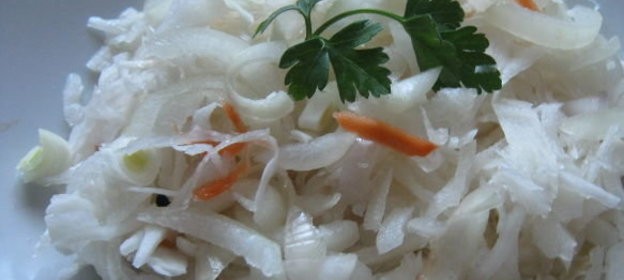 Капуста в быстром маринаде