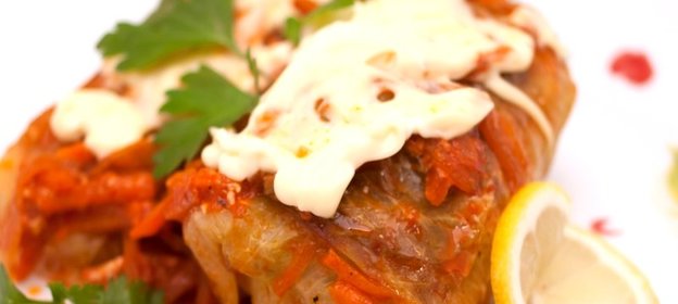 Тушеные голубцы