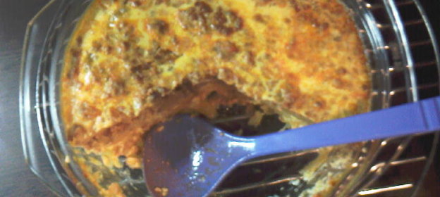 запеканка из жареной картошки и фарша