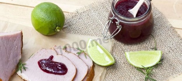 Соус из вишни к мясу на зиму