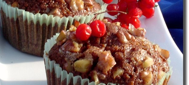 Тыквенные маффины с грецкими орехами и корицей