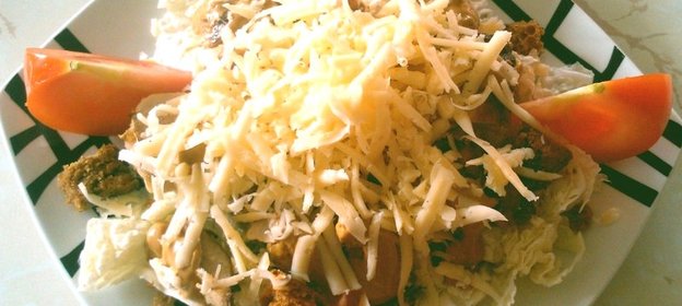 Салат «Цезарь» с курицей на гриле