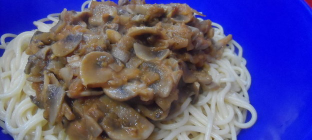 Паста с грибным соусом