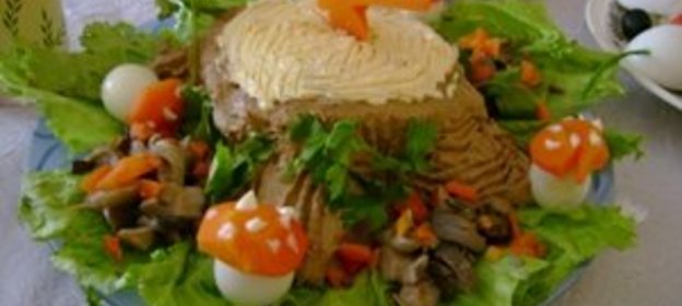 Язык заливной на хлебной корке