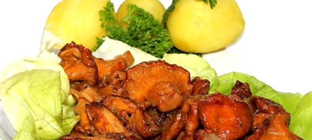 Яичница с грибами