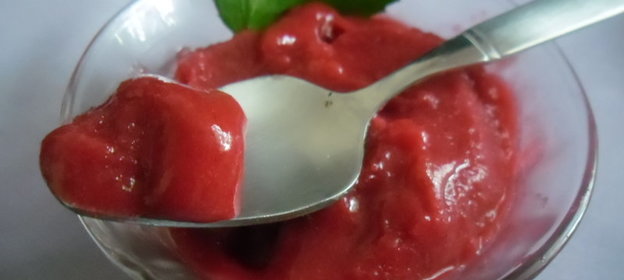 Сливово-мятный сорбет