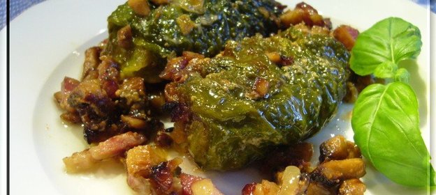 Голубцы из савойской капусты с рыбой