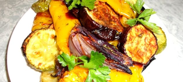 Овощи гриль в духовке