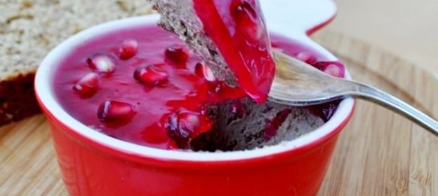 Пате из куриной печени с гранатовым желе (Дуэль)