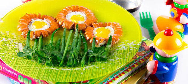 Яичница «Цветок»