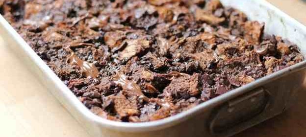 Французская запеканка с темным шоколадом