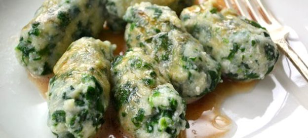 Творожные лепешки со шпинатом (Gnudi)