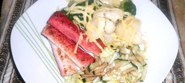 Брокколи с крабовыми палочками