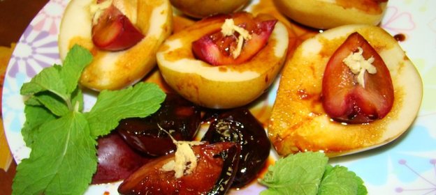 ГРУШИ И СЛИВЫ - ВКУСНО, КРАСИВО :)