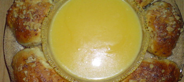 Булочки Buchteln с апельсиновым курдом