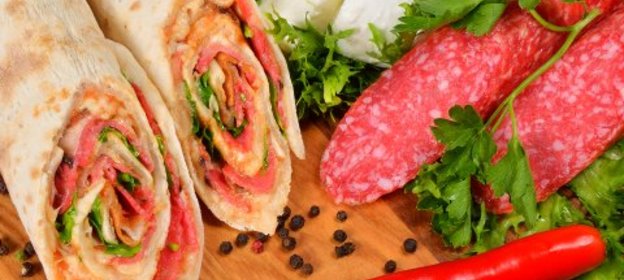 Пицца-ролл за 10 минут - Быстрая пицца из лаваша