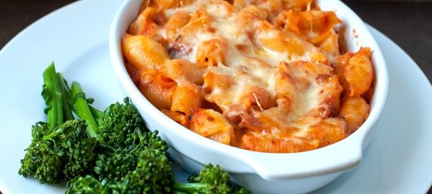 Запеканка из макарон с ветчиной