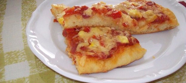 Пицца из творожного теста с кабачками.ФМ эстафета