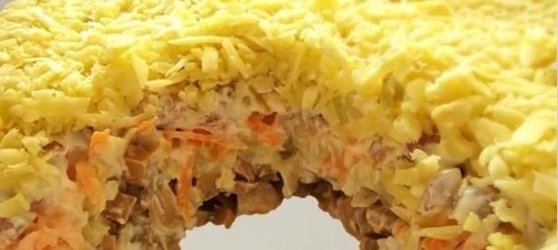 Новогодний салат Ночь