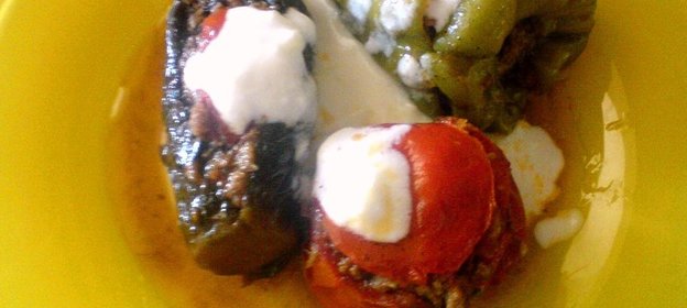 Овощи фаршированные мясом или долма