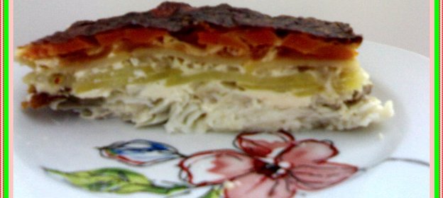 Рыбная запеканка с овощами