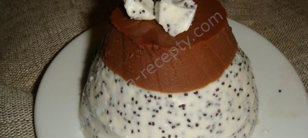 Желе маково-шоколадное