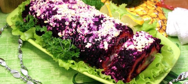 Салат-рулет «Селедка под шубой»