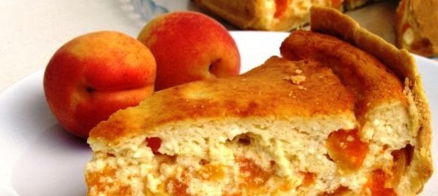 Творожная запеканка с абрикосами