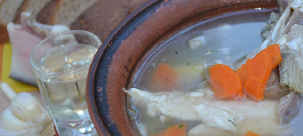 Уха на костре