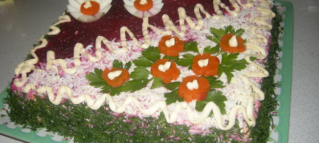 Селедка под шубой (конечно вариант)