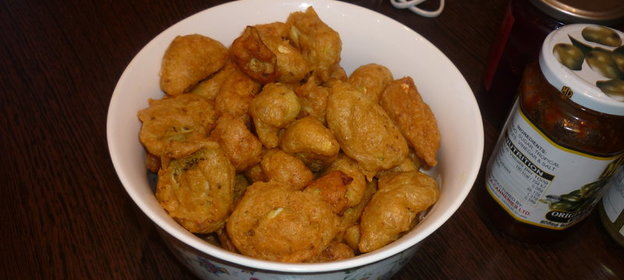 Пакора (овощи во фритюре по-индийски)