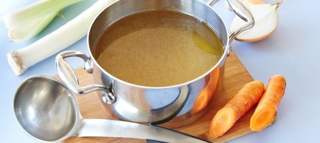 Бульон из рыбы лососевых пород