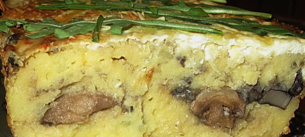 Картофельная запеканка с грибами