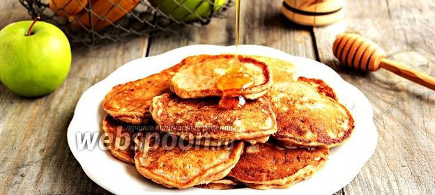 Бананово-яблочные оладьи