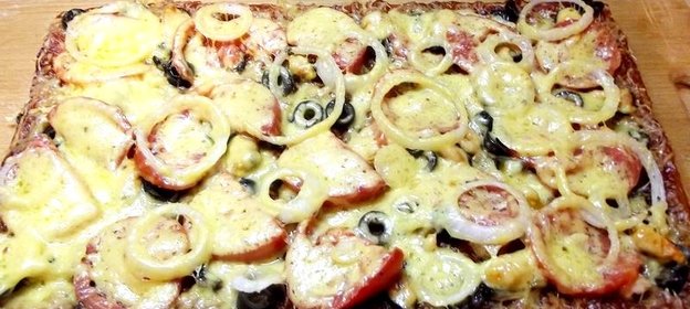 Пицца с морепродуктами