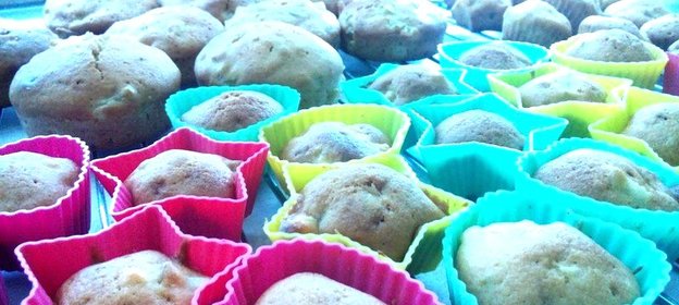 Имбирные маффины с грушей