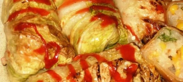 Яичница с орехами