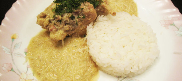 Кролик в соусе из цукини