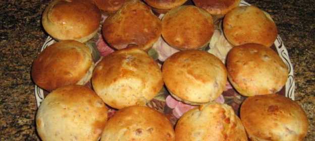 Маффины с ветчиной и сыром