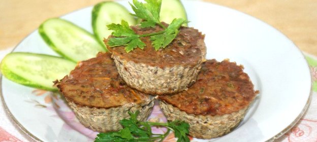 Печеночная запеканка с гречкой