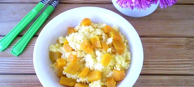 Пшенная каша с тыквой на молоке