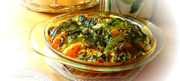 мясная запеканка с баклажанами