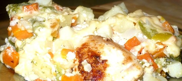 Курица под шубой в мультиварке